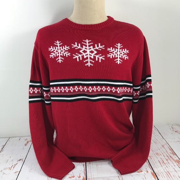 Roundtree & Yorke Snowflake Fair Isle Sweater - Picture 7 of 7